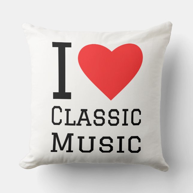 I love classic music cushion (Front)