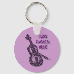 I LOVE CLASSICAL MUSIC KEY RING
