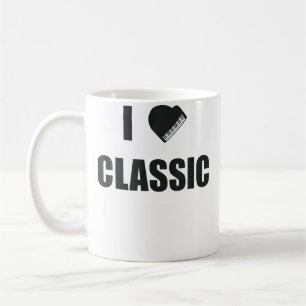 I Love Classical Music Piano Saying For Musician P Coffee Mug