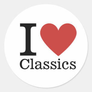 I ❤️ Love Classics STICKER