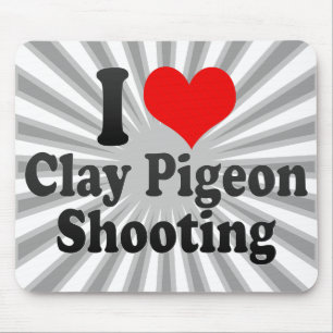 I love Clay Pigeon Shooting Mouse Mat