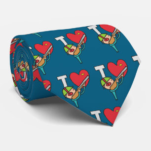 I Love Clay Pigeon Shooting Tie