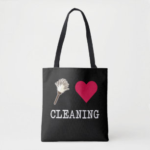 I love Cleaning Funny Housekeeper Tote Bag
