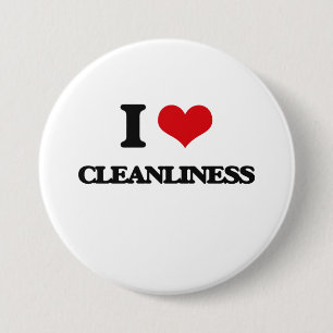 I love Cleanliness 7.5 Cm Round Badge