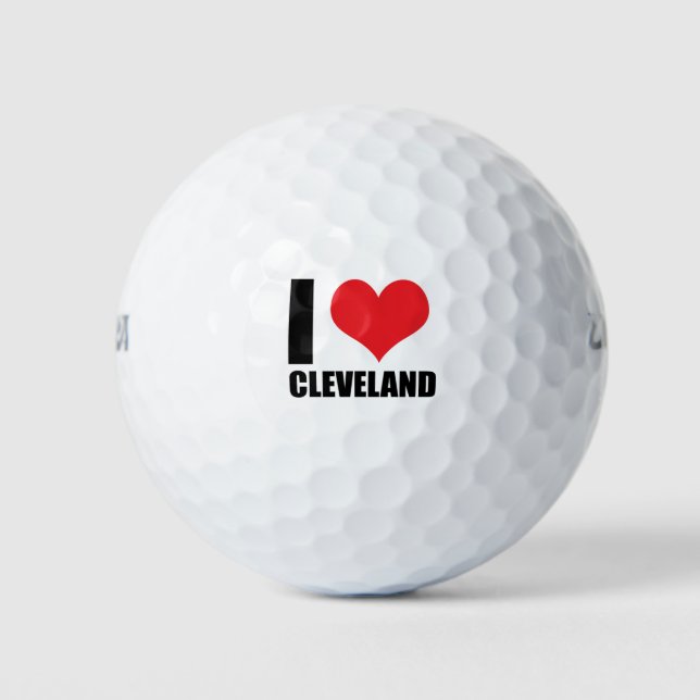 I love Cleveland  Golf Balls (Front)