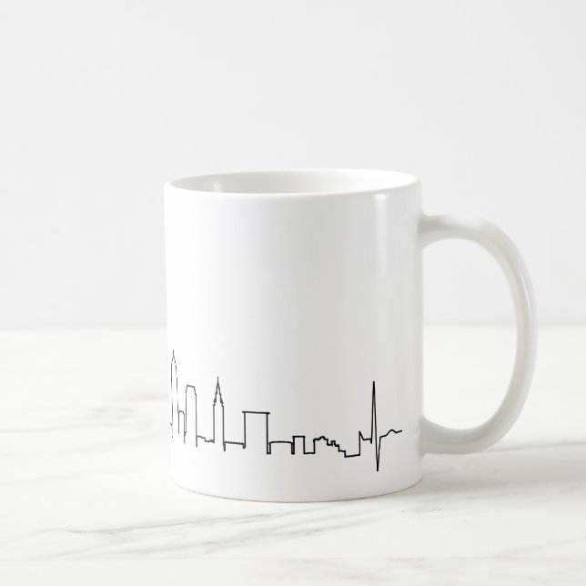 I love Cleveland in an extraordinary ecg style Coffee Mug (Right)