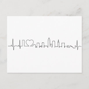 I love Cleveland in an extraordinary ecg style Postcard