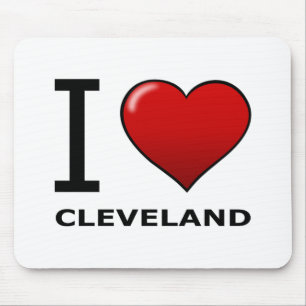 I LOVE CLEVELAND, OH - OHIO MOUSE MAT