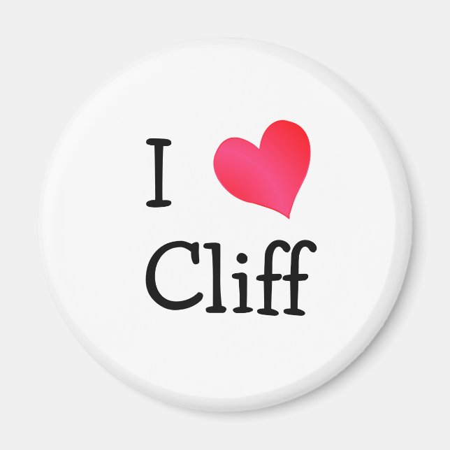 I Love Cliff Magnet (Front)