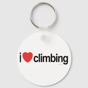 I Love Climbing Key Ring