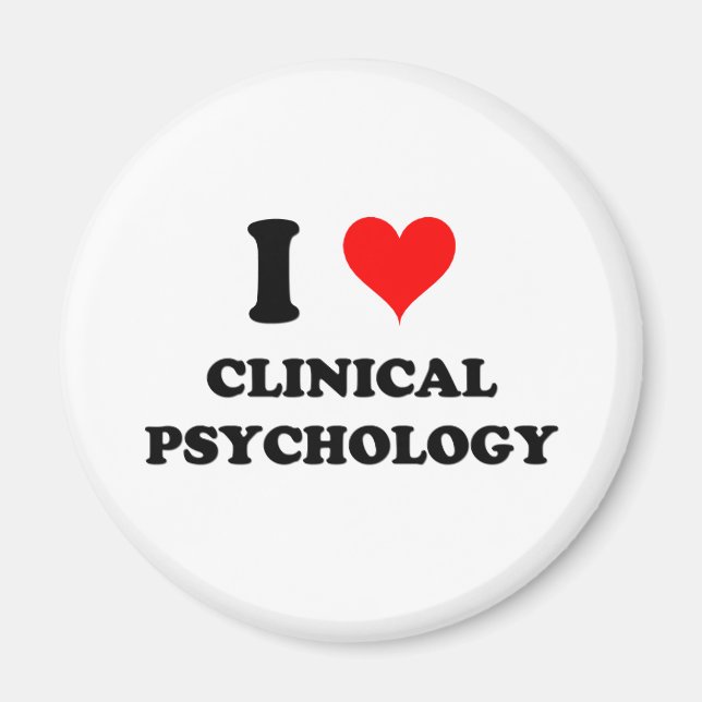 I Love Clinical Psychology Magnet (Front)