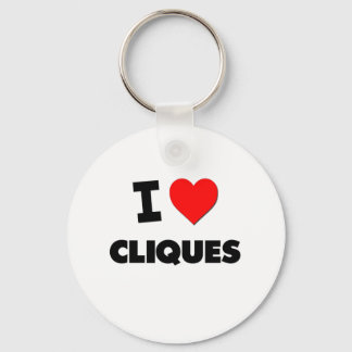 I love Cliques Key Ring