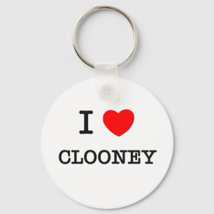 I Love Clooney Key Ring