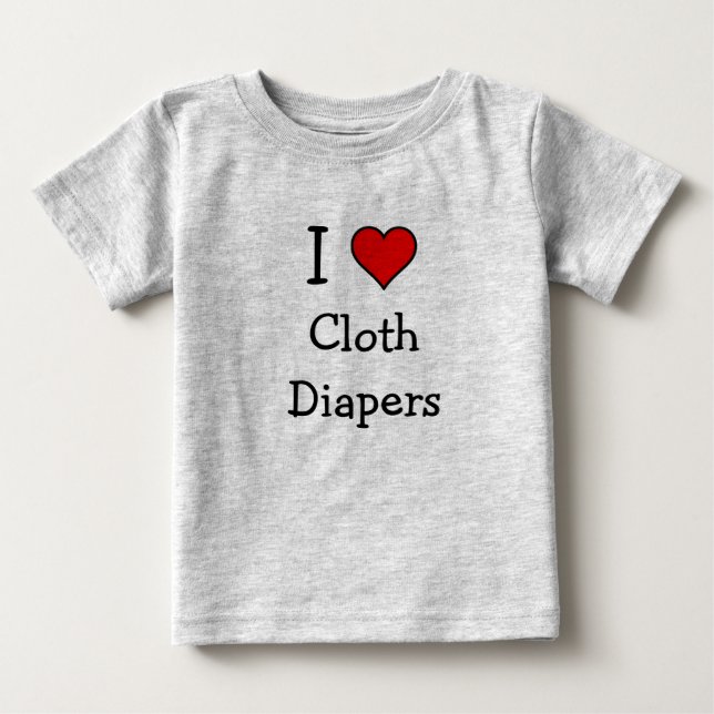 I love cloth diapers shirt (Front)