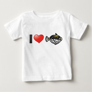 I Love Clown Triggerfish Baby T-Shirt