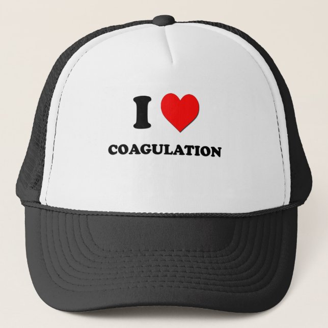 I love Coagulation Trucker Hat (Front)