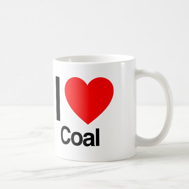 i love coal coffee mug (Right)