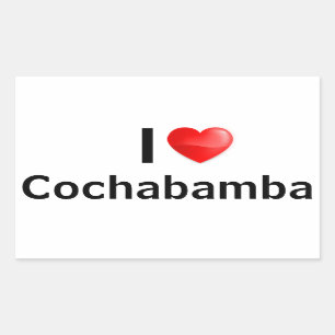 I love Cochabamba Rectangular Sticker