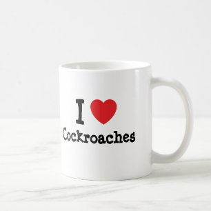 I love Cockroaches heart custom personalised Coffee Mug