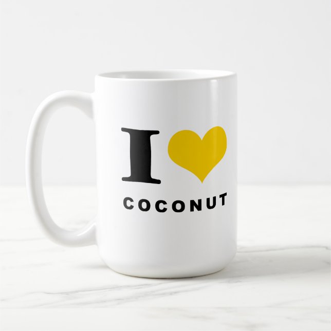 I love coconut coffee mug (Left)
