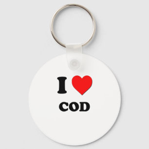 I love Cod Key Ring