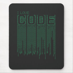 I Love Code Mouse Mat