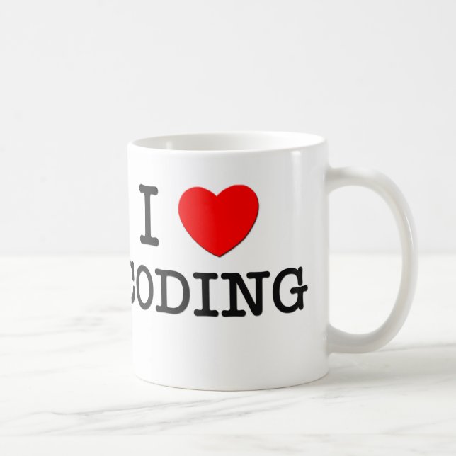 I Love Coding Coffee Mug (Right)