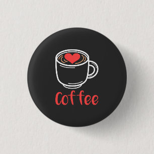 I Love Coffee 3 Cm Round Badge