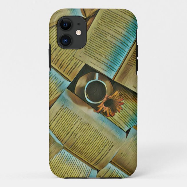 I love coffee and books Case-Mate iPhone case (Back)