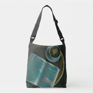 I love coffee and books crossbody bag