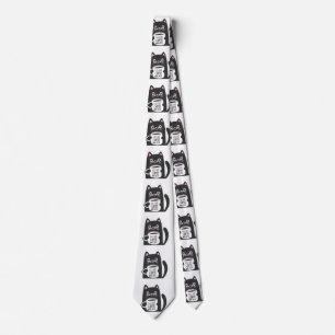 I love coffee and cats - Choose background colour Tie