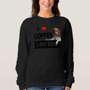 I Love Coffee And My Beagle Dog Mum Dad Pet Parent Sweatshirt