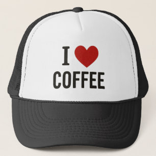 I Love Coffee Cap. Trucker Hat