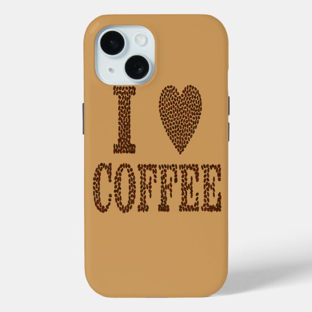 I Love Coffee Case-Mate iPhone Case (Back)