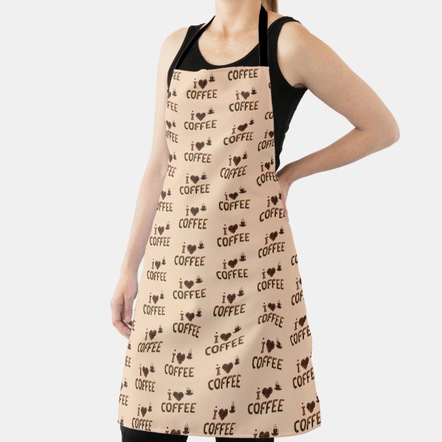 I Love Coffee Coffee Bean Apron (Insitu)