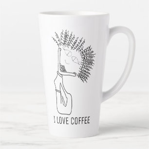 I LOVE COFFEE COFFEE LOVES ME LATTE MUG