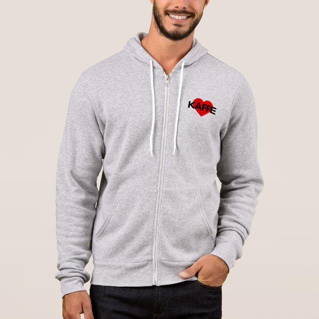 I Love Coffee - Kaffe Hoodie (Front)