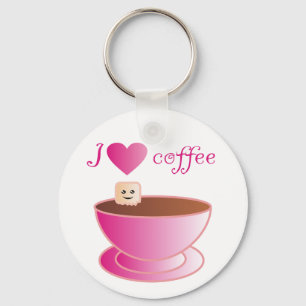 I love Coffee Key Ring