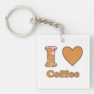 I love Coffee Key Ring