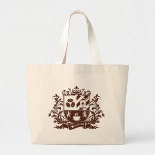 I love coffee large tote bag
