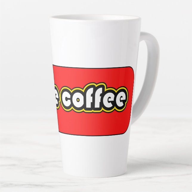 I love coffee mocha Latte Mug (Right Angle)