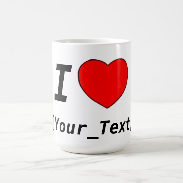 I Love Coffee Mug (Center)
