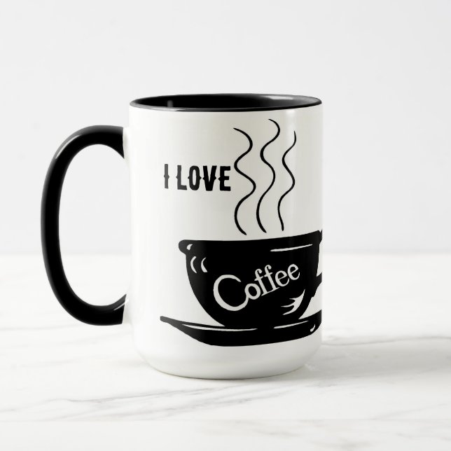 I Love Coffee Mug (Left)