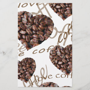 "I Love Coffee!" Stationery