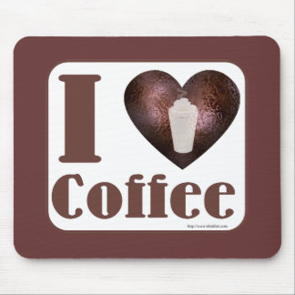 I Love Coffee Too Mouse Mat