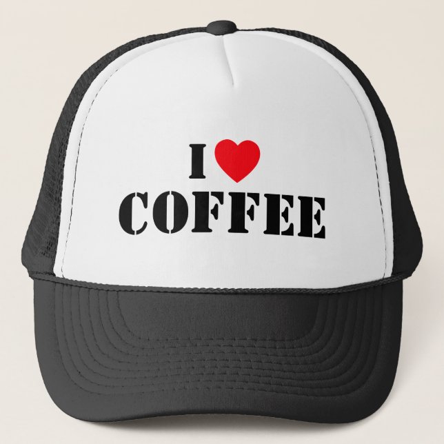I Love Coffee™ Trucker Hat (Front)