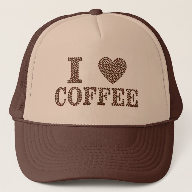 I love coffee trucker hat ! (Front)