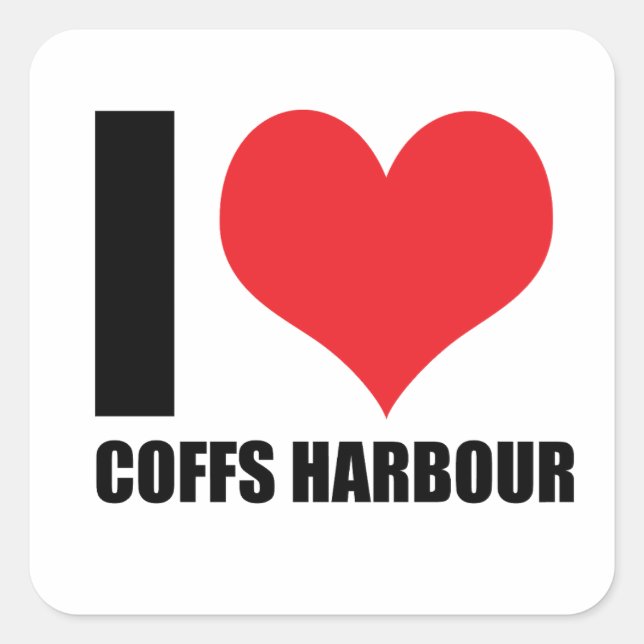 I love Coffs Harbour  Square Sticker (Front)