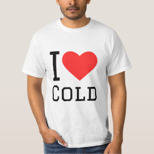 I love cold square sticker T-Shirt