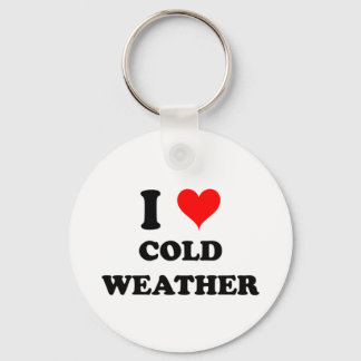 I Love Cold Weather Key Ring